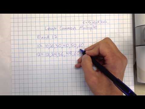 Finding the Least Common Multiple ( LCM ) by listing multiples