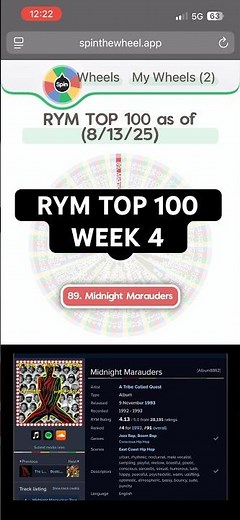 Top 100 Albums EVER (A Tribe Called Quest - Midnight Marauders)