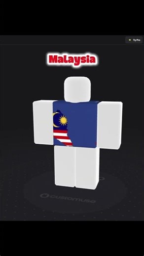 Designing a Malaysia 🇲🇾 outfit step by step.Which country should I make next? 👇 #roblox #countryflag