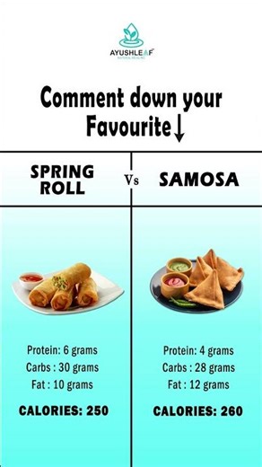 Spring Roll vs Samosa – The Ultimate Snack Showdown! #shorts #viral