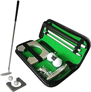 Executive Golf Putter Set - Portable Golf Putter Putting Gift Set Kit - Backyard Golf Putter Set - Golf Putter Putting Trainer, Golf Training Putter for Indoor Outdoor Putter Practice