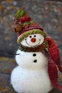 Bonhomme de neige à faire soi-même –12 idées de déco de Noël fait main