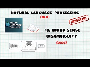 10. Word Sense Disambiguity (WSD) | Dictionary Based Approach for Word Sense Disambiguity | NLP