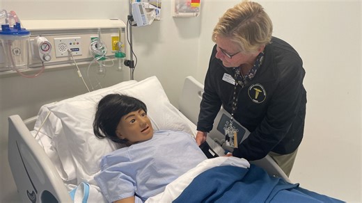 AIC nursing students return to renovated science lab after fire damage last year