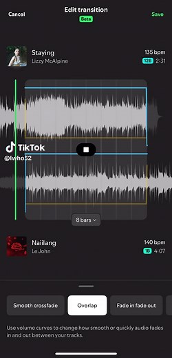 Smooth Transitions on Spotify: Mixing Songs Effectively