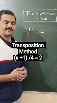 Transposition Method Example 5