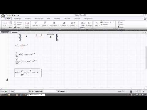 ODE Mass Spring Damper