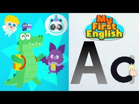 My First English #1 - Learning Letter A for Kids - Read Story Book in Alphabet Spelling