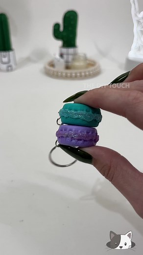 Macaron Keychain DIY Using Glass Bottle Caps