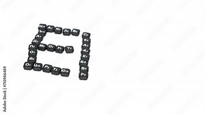 Scrabble letters appear of them are word End. Stop motion. Stock Video