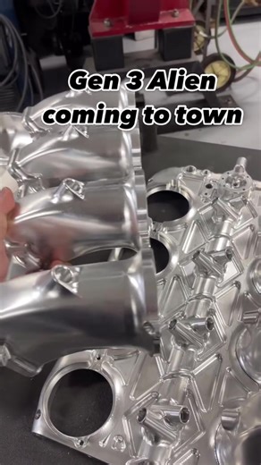 Here is a video of our new Alien LS intake. Many hours of design time have been put into this baby. We've extended the runner length and designed a port taper that really complements our packages. The LS now integrates all fueling within the manifold-no fuel rails, no bolt-on fuel regulators, and no boost referencing. It's all machined into the intake. #AlienLS #LSIntake #LSPerformance #IntakeManifold #EngineeredPerformance