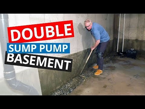 How Do We Pitch Drainage Pipe in Large Basements? | Two Sump Pump Stations
