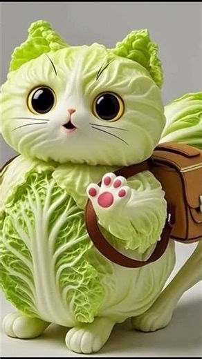 CABBAGE CAT GOES TO SCHOOL 🥬🎒 | Funniest Healthy Lesson Ever 😂