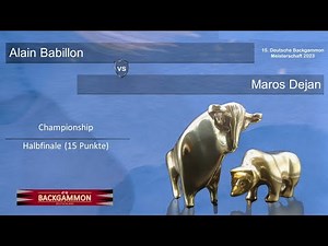 Championship Main Halbfinale Alain Babillon vs. Maros Dejan