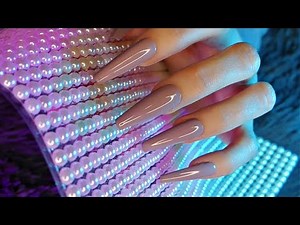 ASMR with Textured Sheets | Deep Scratching, Tapping, Nail Rubbing | FAST |Pearls, Rhinestones etc.