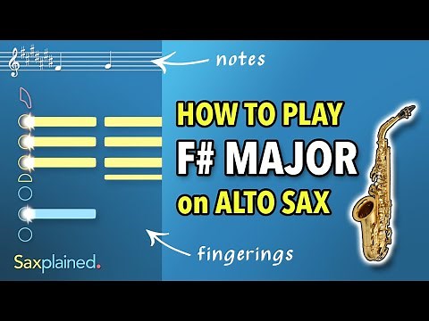F# Major Scale Tutorial (Alto Sax) | Saxplained