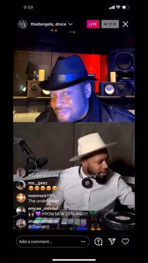 D-Nice | Man… D’Angelo will be missed. I’m so grateful that we had this Club Quarantine moment together. This was his first Instagram Live. DJ... | Instagram