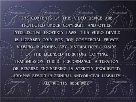 Paramount Home Video warning screen (2000)
