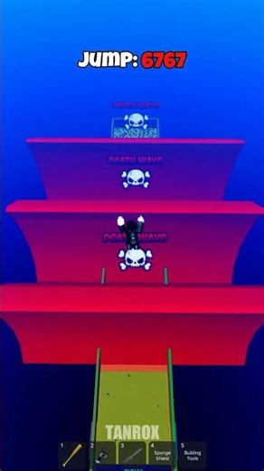 9999+ Jump Power VS All Waves! 😱 #roblox #usa