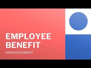 Employee Benefit Announcement Video Template (Editable)