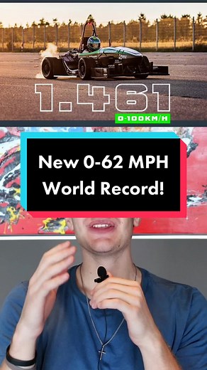 New World Record: Electric Race Car Hits 0-62 MPH in Record Time