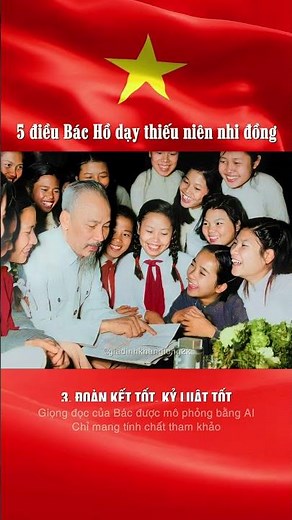 5 điều Bác Hồ dạy thiếu niên nhi đồng #shorts #BacHo #HoChiMinh