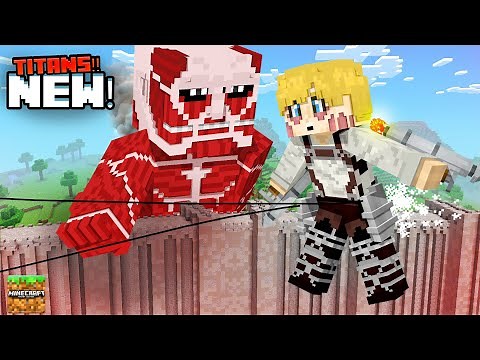 NEW!! Attack On Titan MOD Addons For Minecraft Bedrock