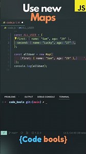 Difference between maps and object #javascript? #maps #object #shorts #code
