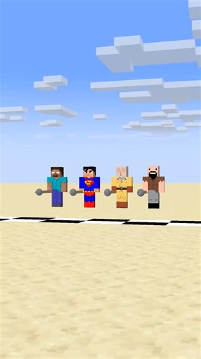 Herobrine & Notch CRASH Saitama vs. Superman! #minecraft #minecraftshorts