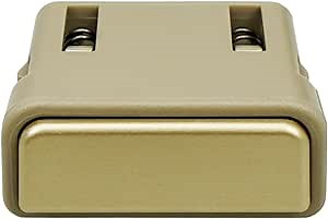 Golden Front Armrest Lid Latch Console Lock Fit for Lincoln Town Car 2003 2004 2005 2006 2007 2008 2009 2010 2011, Front Armrest Lid Door Latch Snap for Driver and Passenger Side, 1Pc