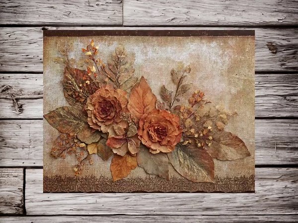 Autumn Leaves Printable Paper Pack: Floral Fall Digital Download for Junk Journals - Etsy