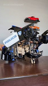 Transformer Barricade #transformers #transformerstoys #arduino | Dr Carros de Papel