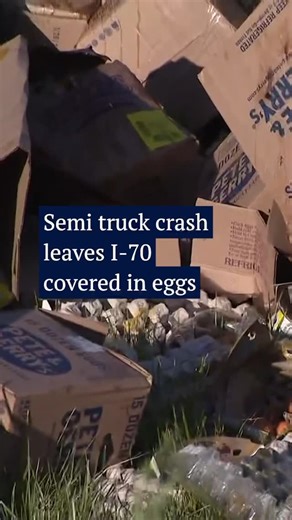 669 reactions · 177 comments | In the early morning Monday, a semi truck apparently swerved to avoid a suddenly-braking vehicle and struck a pole on I-70 in Aurora, Colo. Officials were still attempting to tow the truck and remove the spilt payload—which appeared to be thousand of eggs as morning commuters drove by.  9News #eggs #crash #colorado #news | The Denver Gazette | Facebook