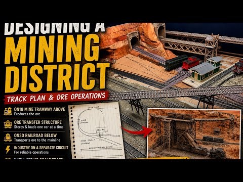 Overview of my On30 Mining Industry | Track Plan & Ore Operations