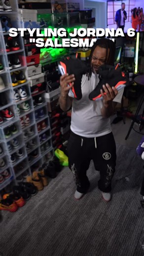 iMoveBricks 🧱 on Instagram: "GRWM Styling Air Jordan 6 “Salesman” Reverse Infrared @annakicks9f 💕 #Jordan6 #Jordan #Sneakers #Shoes #Sneakerhead"