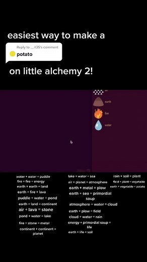 How to Make Potatoes in Little Alchemy 2