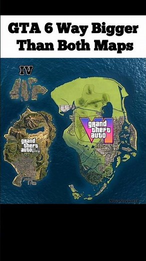 GTA 6 vs GTA 5 & GTA 4 – MASSIVE Size Comparison! #shorts #Gta #viral #shortsfeed #viralshorts