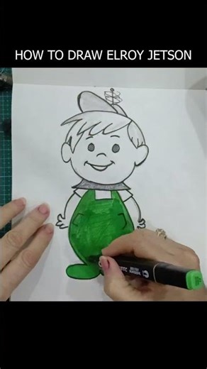 Drawing Elroy Jetson brought back childhood memories ✏️ #shorts #pencildrawing #classiccartoon