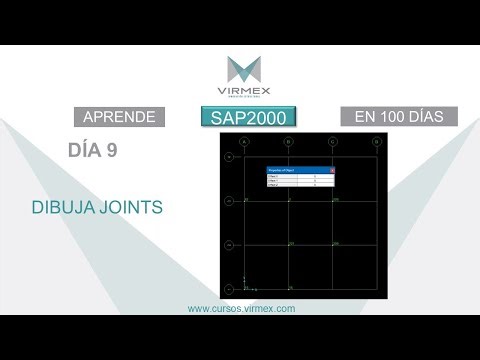 Draw Joints in SAP2000. Learn SAP2000 in 100 days. Day 9.