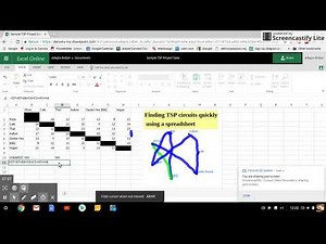Computing a Nearest Neighbor TSP circuit--Excel