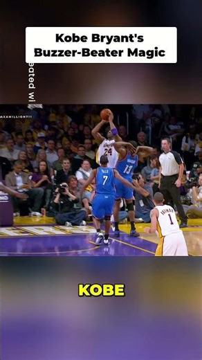 Kobe's epic beyond the backboard shot #kobebryant #basketballhistory #goat