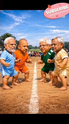 🤣Political Kabaddi Match| Modi & Yogi vs Lalu & Nitish