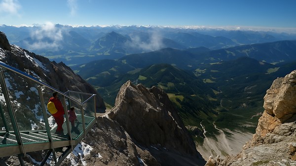 Austria’s Glacier Panorama: Dachstein Skywalk Experience (4K)