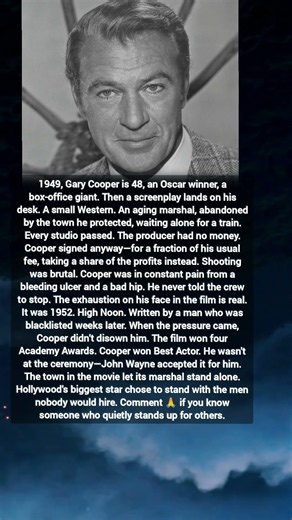 Gary Cooper’s Quiet Act of Courage | The Untold Story Behind High Noon