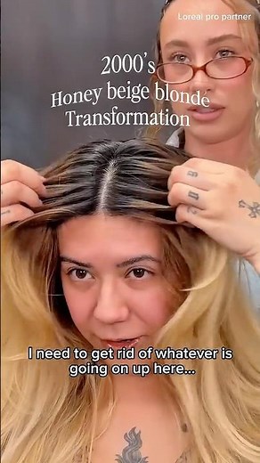 2000s Honey Beige Blonde Transformation with L'Oréal Professionnel