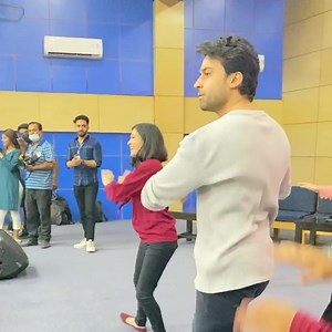80K views · 1.7K reactions | Actor Bilal Abbas and other cast members perform some amazing dance moves from one of the songs of their upcoming movie "Khel Khel Mein". Our students too grooved on the dance steps & had a wonderful session with them. This event was organised by our talented Media Society. #iqrauniversity #khelkhelmein | Iqra University - IU | Facebook
