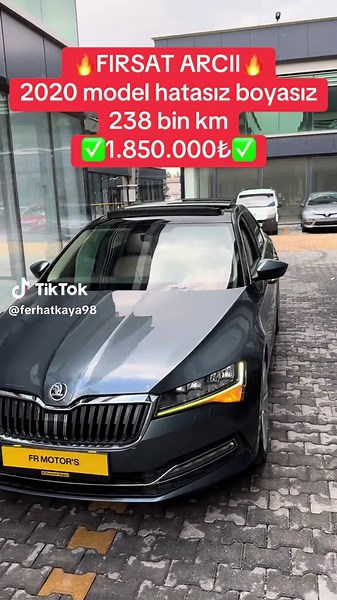 🔥2020 model hatasız boyasız 238 bin km premium paket bakımlı #keşfetteyizzz #DİYARBAKIR #frmotors #beniöneçıkart #skoda