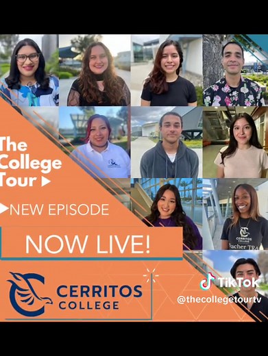 Welcome to @Cerritos College , where their students SOAR to their fullest potential both on and off-campus. Now live on thecollegetour.com, our app, and streaming channel. Tune in to hear how the combination of guidance and mentorship from faculty and staff allows Cerritos students to be well-equipped to achieve their goals. Visit our website to view the full episode