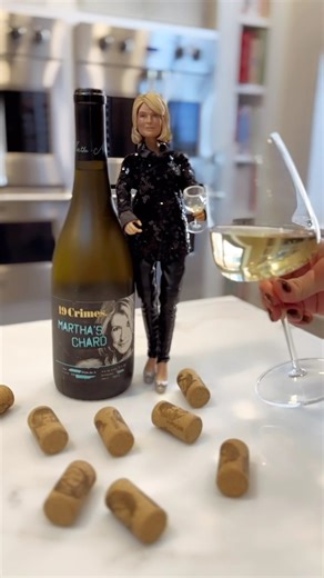 Action Martha saves the day with her award-winning, 91-point Chardonnay! Try it with your turkey; the bright citrus notes and light French-style oak are a perfect Thanksgiving dinner pairing. Stock up at 19 Crimes: bit.ly/47bFinl | Martha Stewart