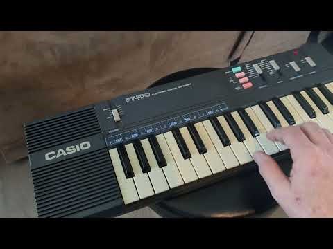 1987 Casio PT-100 Mini Keyboard - Quick Review and Demo